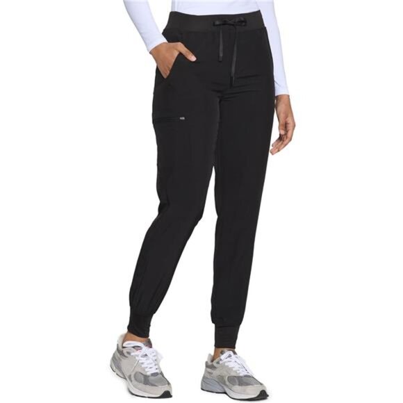 COZYFIT Womens Scrub Pants - Soft Stretch Yoga Style with 5 Pockets, Slim Fit - Picture 1 of 7